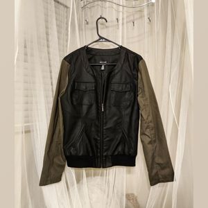 Faux leather jacket